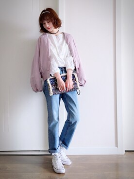 喵喵小桃さん（レディース・160cm）の春コーディネート