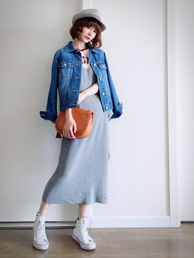 喵喵小桃さん（レディース・160cm）の春コーディネート