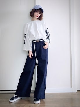 喵喵小桃さん（レディース・160cm）の春コーディネート