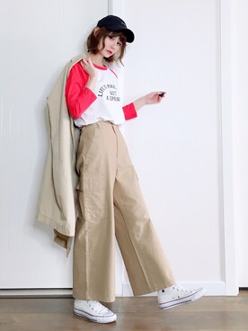 喵喵小桃さん（レディース・160cm）の春コーディネート