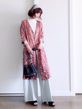 喵喵小桃さん（レディース・160cm）の春コーディネート