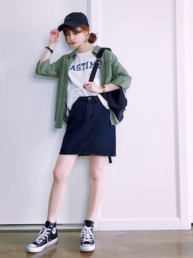 喵喵小桃さんの(GU|ジーユー)を使ったコーディネート