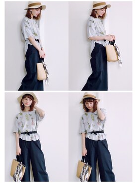 喵喵小桃さん（レディース・160cm）の夏コーディネート