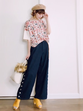 「KILKI（キルキー）のアイテム」を使った、喵喵小桃さん（レディース・160cm）の秋コーディネート