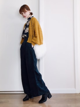 「アイテム（その他）」を使った、喵喵小桃さん（レディース・160cm）の秋コーディネート