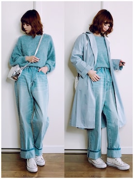 「URBAN RESEARCH DOORS WOMENS（アーバンリサーチ ドアーズ ウィメンズ）のアイテム（その他アウター）」を使った、喵喵小桃さん（レディース・160cm）の春コーディネート