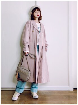 喵喵小桃さん（レディース・160cm）の春コーディネート