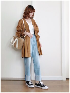 喵喵小桃さん（レディース・160cm）の春コーディネート