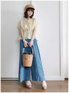 喵喵小桃さん（レディース・160cm）の春コーディネート