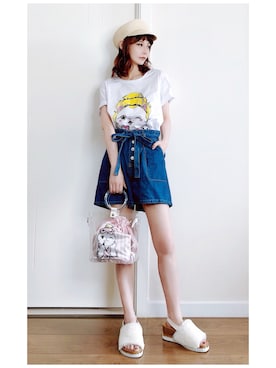 喵喵小桃さん（レディース・160cm）の夏コーディネート