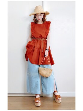 喵喵小桃さん(レディース・160cm)の夏コーディネート