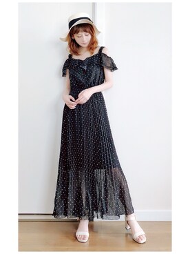 「Ray（レイ）のアイテム」を使った、喵喵小桃さん（レディース・160cm）の夏コーディネート