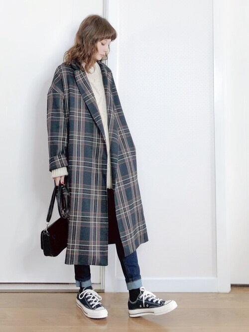 喵喵小桃 Jeanasisのチェスターコートを使ったコーディネート Wear