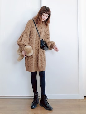 喵喵小桃さん（レディース・160cm）の冬コーディネート