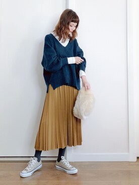 喵喵小桃さん(レディース・160cm)の冬コーディネート