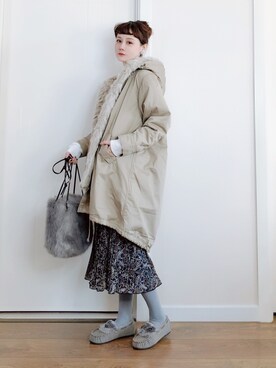 喵喵小桃さん（レディース・160cm）の冬コーディネート