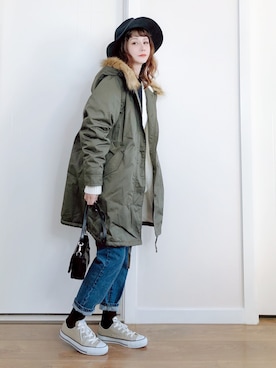 喵喵小桃さん（レディース・160cm）の冬コーディネート