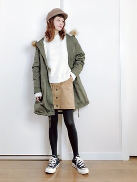 喵喵小桃さん（レディース・160cm）の冬コーディネート