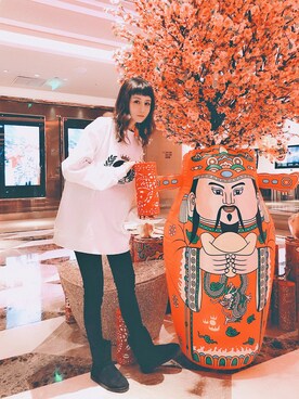 喵喵小桃さん（レディース・160cm）の冬コーディネート