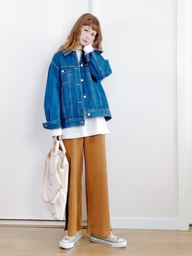 喵喵小桃さん（レディース・160cm）の春コーディネート