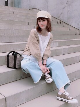 喵喵小桃さん（レディース・160cm）の春コーディネート