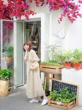 「日系极简」｜「アイテム（その他）」を使った、喵喵小桃さん（レディース・160cm）の夏コーディネート