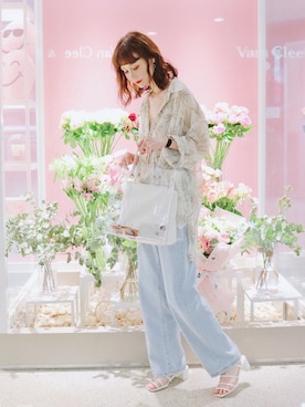 「日系极简」｜「アイテム（その他）」を使った、喵喵小桃さん（レディース・160cm）の夏コーディネート
