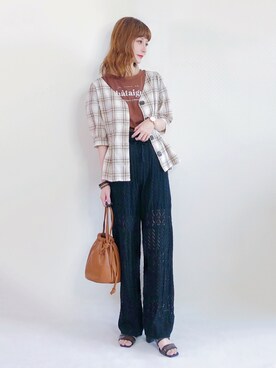 喵喵小桃さん（レディース・160cm）の秋コーディネート