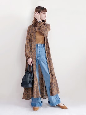 喵喵小桃さん（レディース・160cm）の秋コーディネート