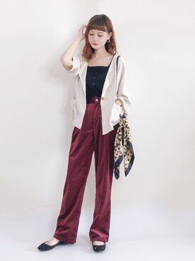 喵喵小桃さん（レディース・160cm）の秋コーディネート