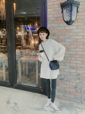喵喵小桃さん(レディース・160cm)の冬コーディネート