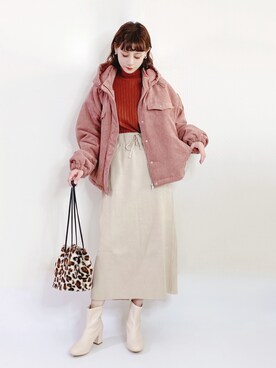 喵喵小桃さん（レディース・160cm）の冬コーディネート