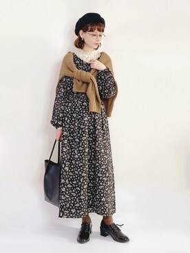 喵喵小桃さん(レディース・160cm)の冬コーディネート
