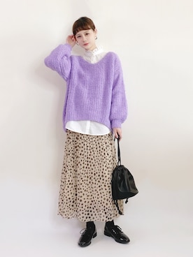 喵喵小桃さん(レディース・160cm)の冬コーディネート