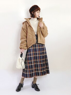 喵喵小桃さん（レディース・160cm）の冬コーディネート