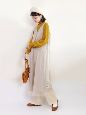 喵喵小桃さん（レディース・160cm）の冬コーディネート