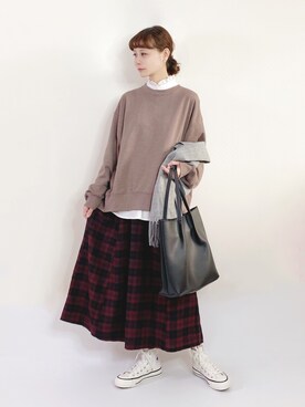 喵喵小桃さん（レディース・160cm）の冬コーディネート