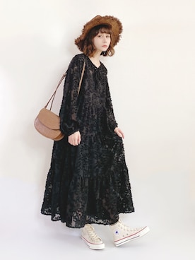 喵喵小桃さん（レディース・160cm）の冬コーディネート