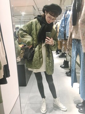「基础款」｜「アイテム（その他）」を使った、喵喵小桃さん（レディース・160cm）の春コーディネート