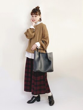 喵喵小桃さん（レディース・160cm）の春コーディネート