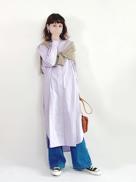 喵喵小桃さん（レディース・160cm）の春コーディネート