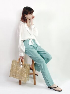 喵喵小桃さん（レディース・160cm）の春コーディネート