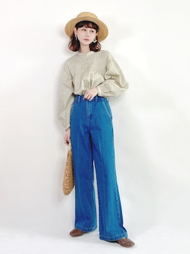 喵喵小桃さん（レディース・160cm）の春コーディネート