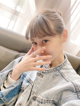 「w closet」｜「アイテム（その他）」を使った、喵喵小桃さん（レディース・160cm）の春コーディネート