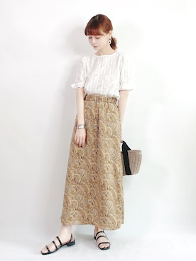 「LOWRYS FARM」｜「アイテム（雑貨/ホビー）」を使った、喵喵小桃さん（レディース・160cm）の夏コーディネート