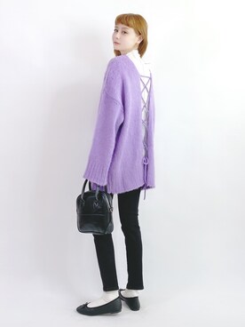 「バレエシューズ」｜「アイテム（雑貨/ホビー）」を使った、喵喵小桃さん（レディース・160cm）の冬コーディネート