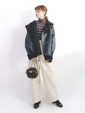 「冬」｜「アイテム（雑貨/ホビー）」を使った、喵喵小桃さん（レディース・160cm）の冬コーディネート