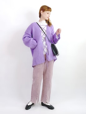 「w closet」｜「アイテム（その他）」を使った、喵喵小桃さん（レディース・160cm）の冬コーディネート