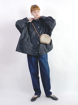 「休闲」｜「アイテム（その他シューズ）」を使った、喵喵小桃さん（レディース・160cm）の春コーディネート
