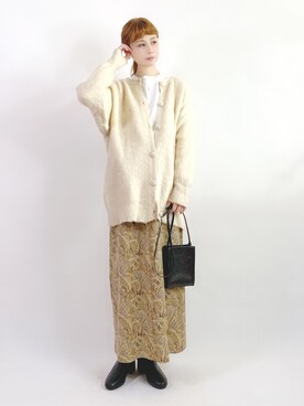 「休闲」｜「アイテム（その他）」を使った、喵喵小桃さん（レディース・160cm）の春コーディネート